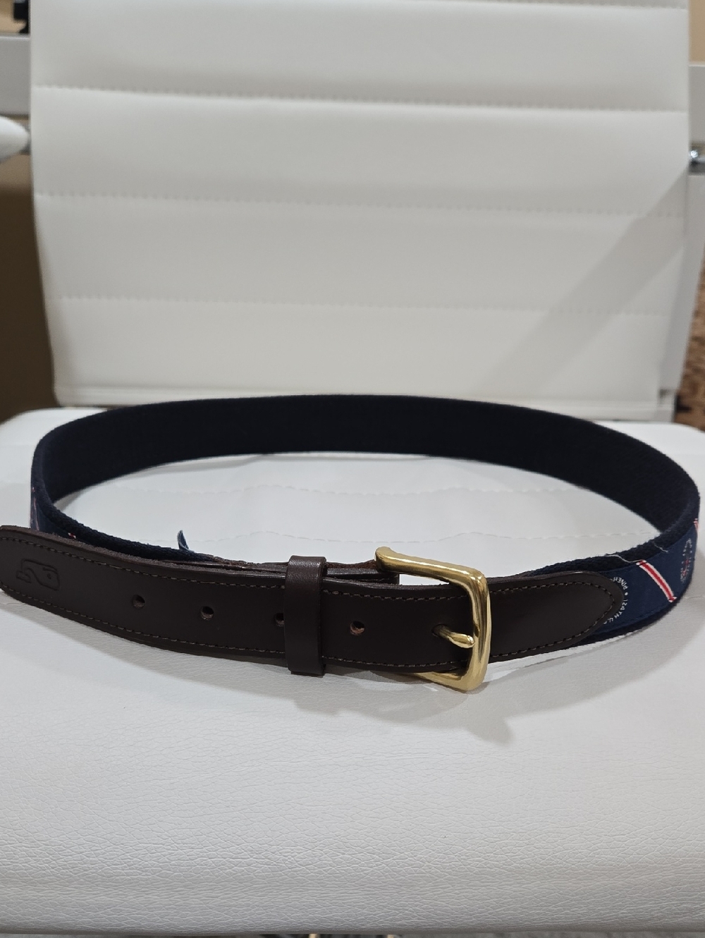 MENS Vineyard Vines Navy Canvas Belt!